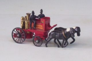 Horse Drawn Fire Engine Lesney England Matchbox Yesteryear Shand Mason