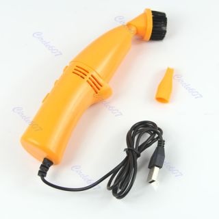 Mini USB LED Vacuum Keyboard Cleaner Dust Wiper for PC Laptop Computer
