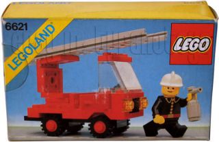 6621 fire truck manufactured in brazil 1984 lego group