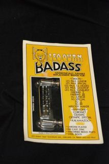 Leo Quan Badass Guitar Bridge New Old Stock ORG Package