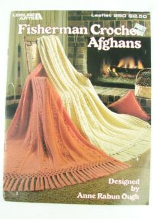 Leisure Arts Crocheting Books Lot Crochet Seamless Raglan Afghans