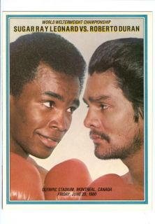 1980 Sugar Ray Leonard vs Roberto Duran Welterweight Championship