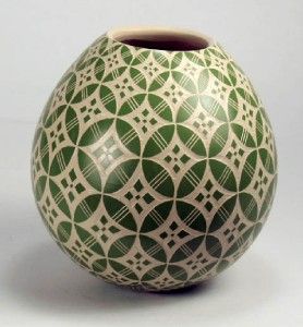 Mata Ortiz Pottery by Leonel Lopez Jr Sgraffito Olla