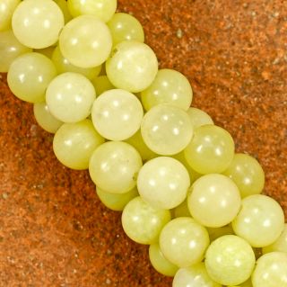 6mm Lemon Jade Gemstone Round Beads Strand 15 1 3