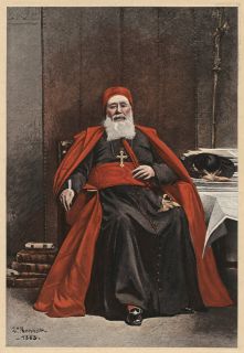 Cardinal Lavigerie by Leon Bonnat 1893 Typogravure