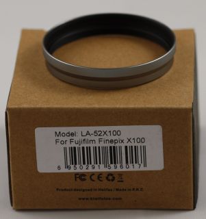 New Metal Lens / Filter Adapter tube 52mm for Fuji FinePix X100