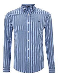 Polo Ralph Lauren Long sleeved slim fitted striped shirt Blue   