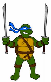 Kids Teenage Mutant Ninja Turtle Leonardo Costume Halloween Size 4 6