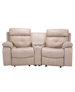Justin Leather Sectional with Vinyl Sides & Back Living Room Furniture