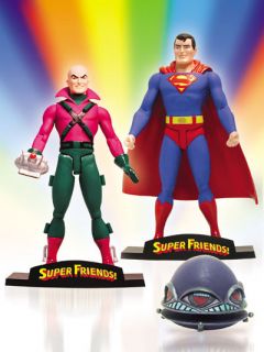 SUPER FRIENDS SUPERMAN AND LEX LUTHOR DELUXE ACTION FIGURE SET