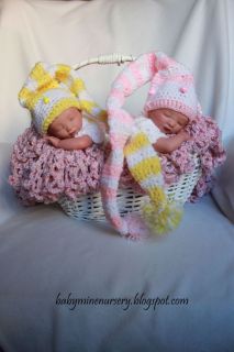 Girl Twins Micro Preemie Babymine Nursery Letha Byron Pratt