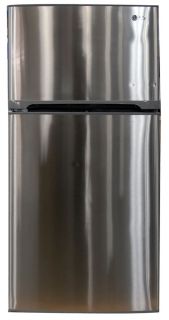 LG 19 CU ft Top Freezer Refrigerator Stainless Steel Ice Maker
