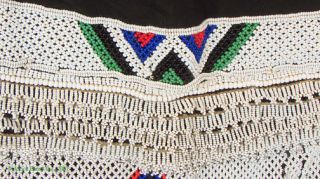 Zulu Beaded Married Womans Apron South Africa African Beadwork