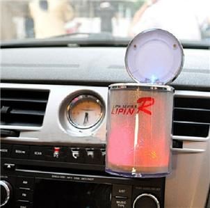 Auto Car Cup Holder LED Light Ashtray Colourful Romance