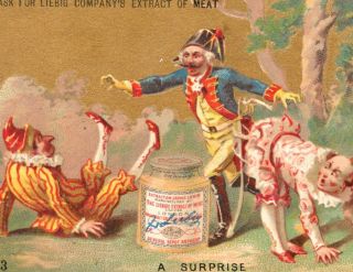 1884 LIEBIG S # 0137   Theft III Burglary Clowns Surprise English