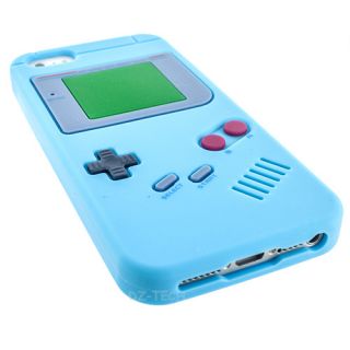 Light Blue Game Boy Silicone Gel Skin Case Cover Apple iPhone 5 5G 6TH