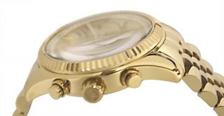 Kors MK5556 lexington gold tone chronograph dial stainless steel