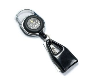 Lighter Leash Premium Pull Out Clip Retractable Black