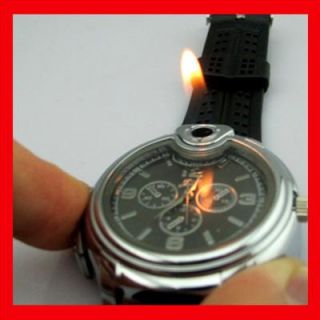 New Quartz Wrist Watch Lighter Butane Cigarette Cigar Retail Gift Box