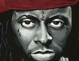 Lil Wayne Signed Canvas Art Painting Hip Hop 30X30