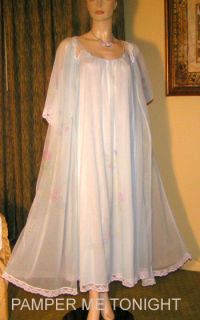 Chiffon Gown Olga Lingerie Negligee Nightgown Peignoir Robe Set