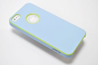 2X Light Blue Skin Back Hard Cover Case for iPhone 5  w