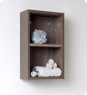 Fresca Gray Oak Bathroom Linen Side Cabinet