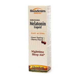 Sundown Naturals Sublingual Melatonin Liquid Cherry 2 FL oz 59 Ml