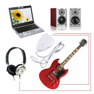 2M Mini USB Link Guitarcable to PC Headphone Speaker