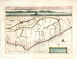 Antique Map Gold Coast Guinea Africa J Kip 1744