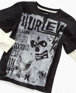Hurley Kids T Shirt, Boys Skull Slider   Kids Boys 8 20