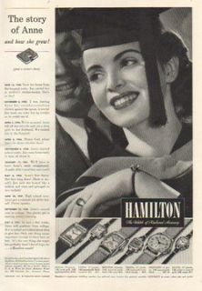 1941 Hamilton Midas Linda Boulton Venita Endicott Ellyn Watch
