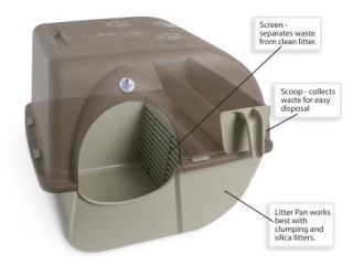 Omega Paw Self Cleaning Litter Box Pewter