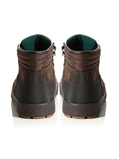Polo Ralph Lauren Downshire high top trainers Dark Brown   