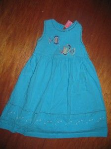 Khaki Kids Dress Aqua Girls Size 3T