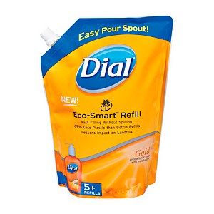 Dial Liquid Hand Soap Eco Smart Refill 5 Refills Gold 40 FL oz 1 18 L
