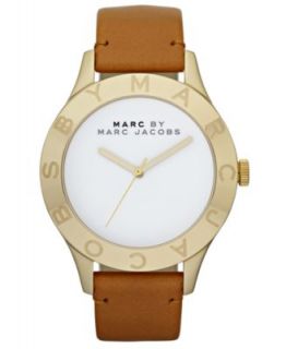 Marc by Marc Jacobs Watch, Womens Royal Blue Leather Strap 26mm