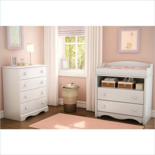 South Shore Andover 4 Drawer White Finish Chest