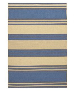 Seasons Collection South Padre Blue Cream 2 3 x 7 10 Runner