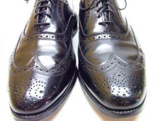 Edmonds Lloyd Black Wingtip Oxford Dress Shoes Size 10 E 10E