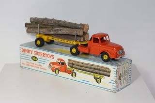 French Dinky Toys 36A 897 Willeme Log Truck NMIB