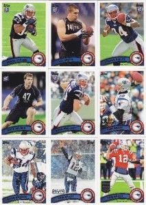 2011 Topps New England Patriots Team Set 22 Cards