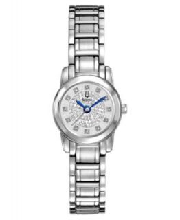 Bulova Watch, Womens Diamond (3/10 ct. t.w.) Stainless Steel Bracelet