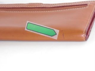 Lodis Tan Leather Audrey Compact Clutch Wallet Bag