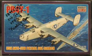 72 Minicraft Consolidated PB4Y 1 Liberator Mint