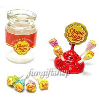 Dollhouse Miniature Lollipop Holder Chupa Chups Bottle Candy Sweet