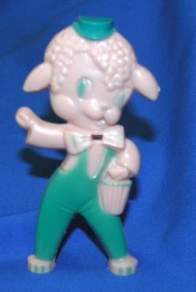 Hard Plastic Easter Lamb Sucker Lollipop Holder Candy Container
