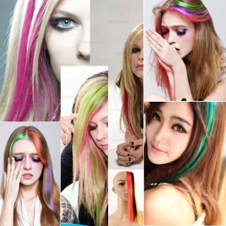 Colored Clip on Hair Extensions Clip in 11 Long 14 Colors
