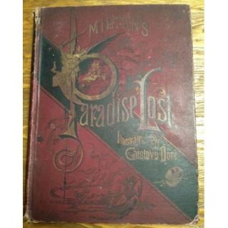 Paradise Lost Antique John Milton Book Gustave Dore Heaven Hell Themed