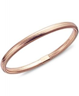 Silicone Bracelet, Tube Bracelet with 14k Rose Gold Detail